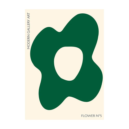 Minimalist Botanical Leaf Art Poster – Matisse-Inspired Wall Decor