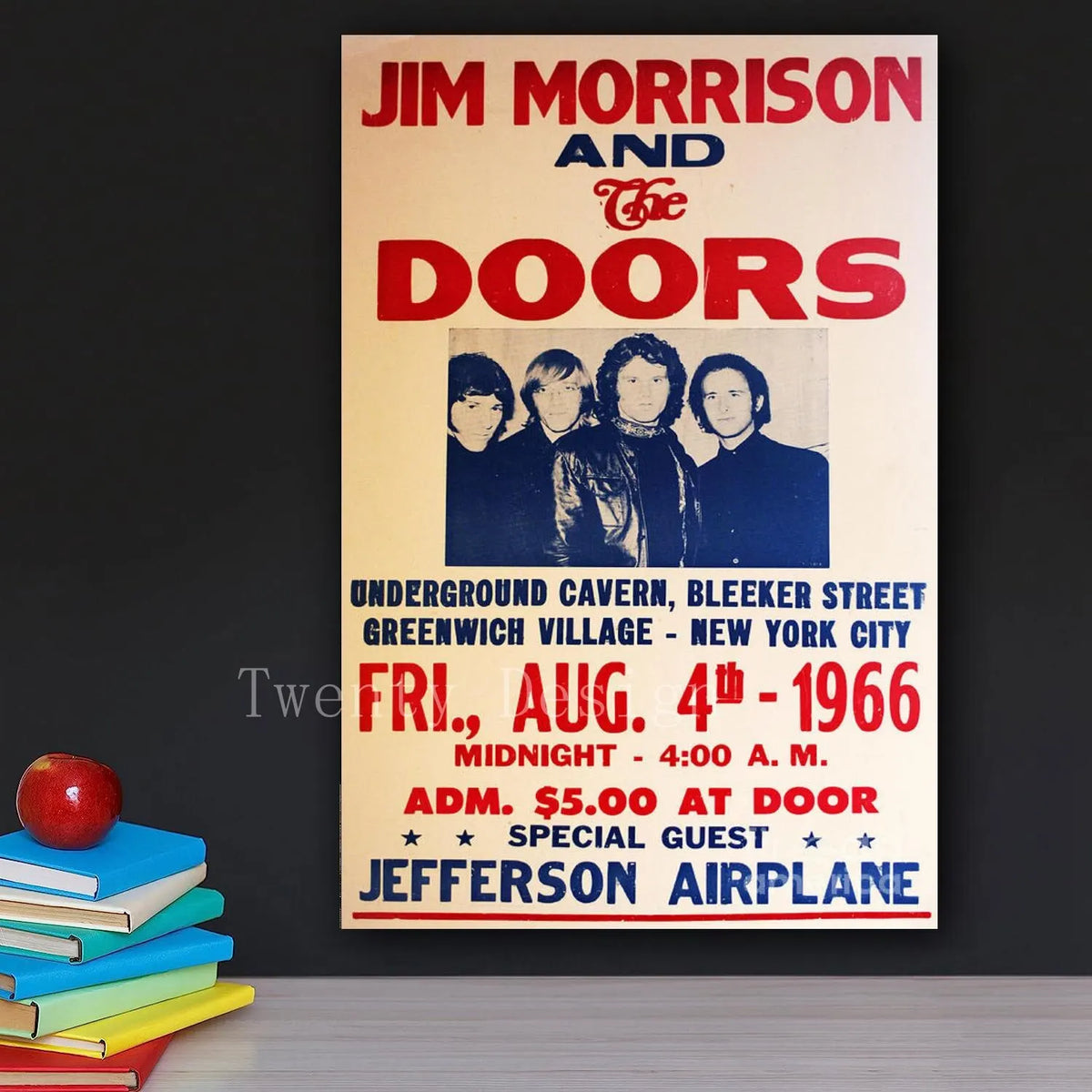 The Doors Vintage Concert Poster – Retro Rock Music Wall Art