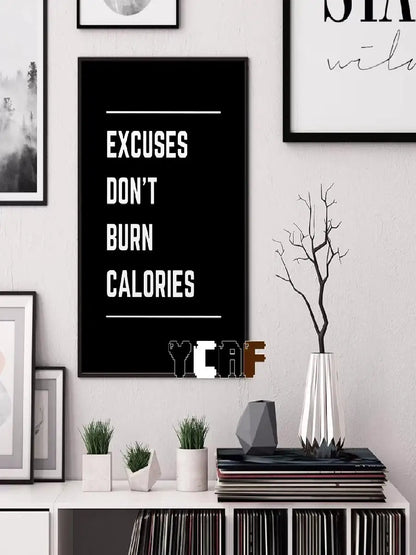 Motivational Quote Canvas Poster – Discipline Wall Art