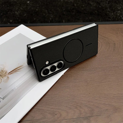 Carbon Fiber MagSafe Case for Samsung Galaxy Z Fold 3 4 5 6 7