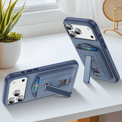 MagSafe Magnetic Leather Wallet Case – Card Holder Stand for iPhone 17 / Air / Pro Max