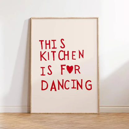 Funny Chef Quote Canvas Wall Art Poster – “Chef Was Cute” Kitchen Print
