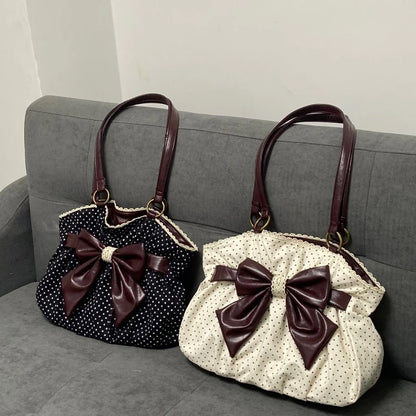 Chic Polka Dot Tote Bag