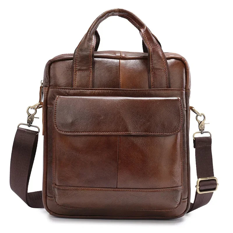 Genuine Leather Men's Crossbody Messenger Bag