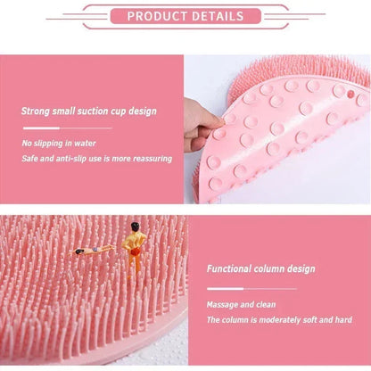 Silicone Foot Scrubber Shower Massage Mat