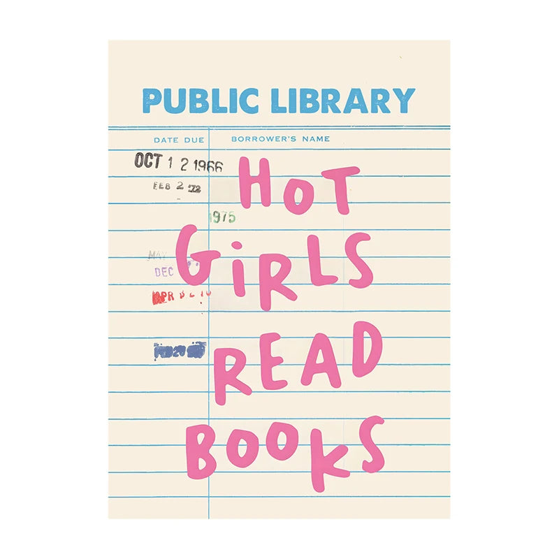 Book Club Wall Art Poster – Retro Reading Print for Book Lovers