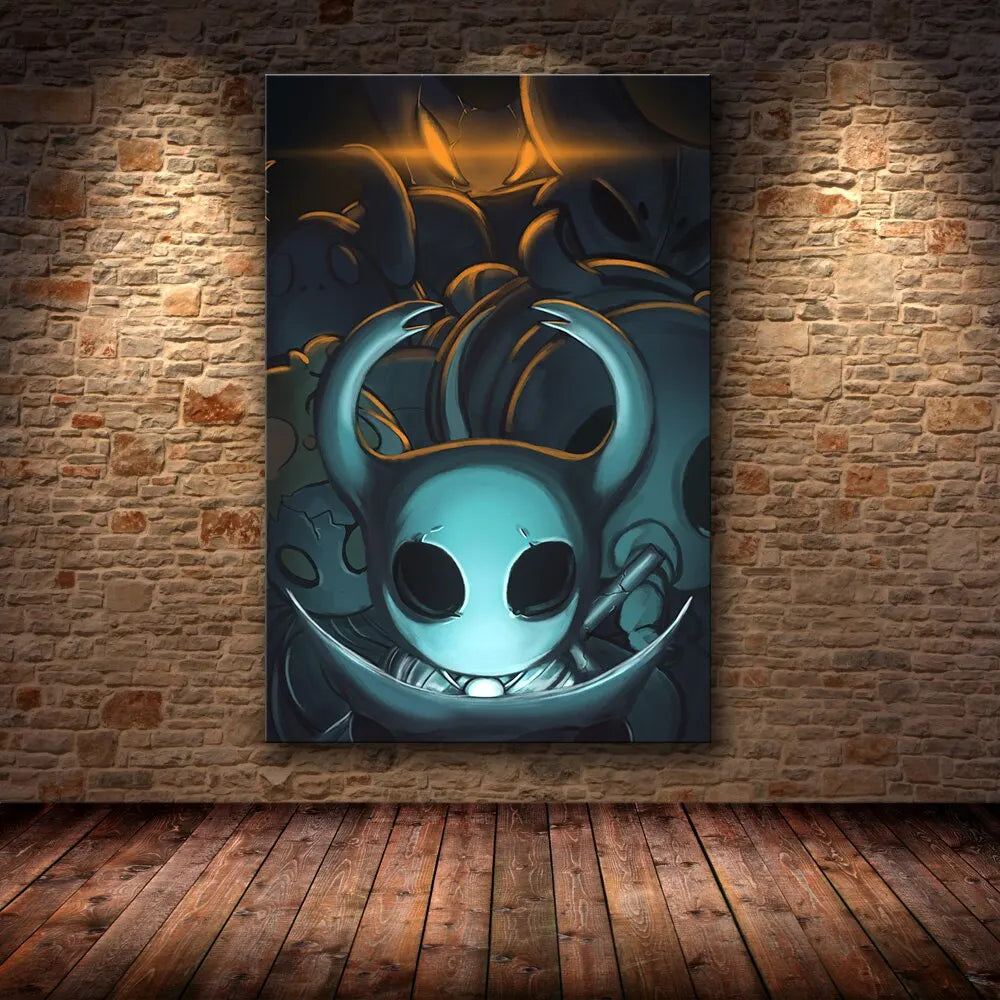 Hollow Knight Hornet Canvas Poster – Video Game Wall Art Print