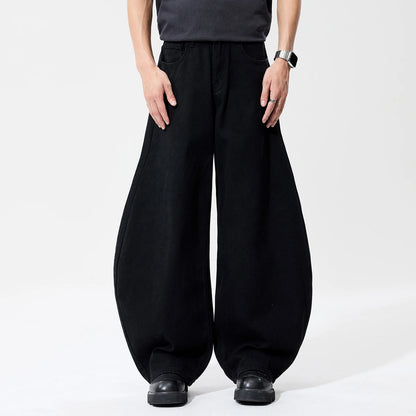 Baggy Wide Leg Jeans – Men's Goth Balloon Denim Pants
