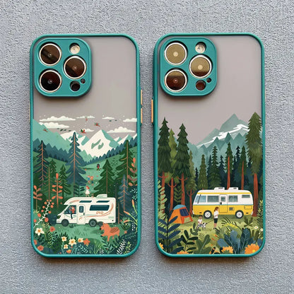 Forest Camping Landscape iPhone Case – All Models
