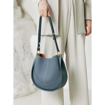 Genuine Leather Hobo Shoulder Bag – Women's Luxury Tote