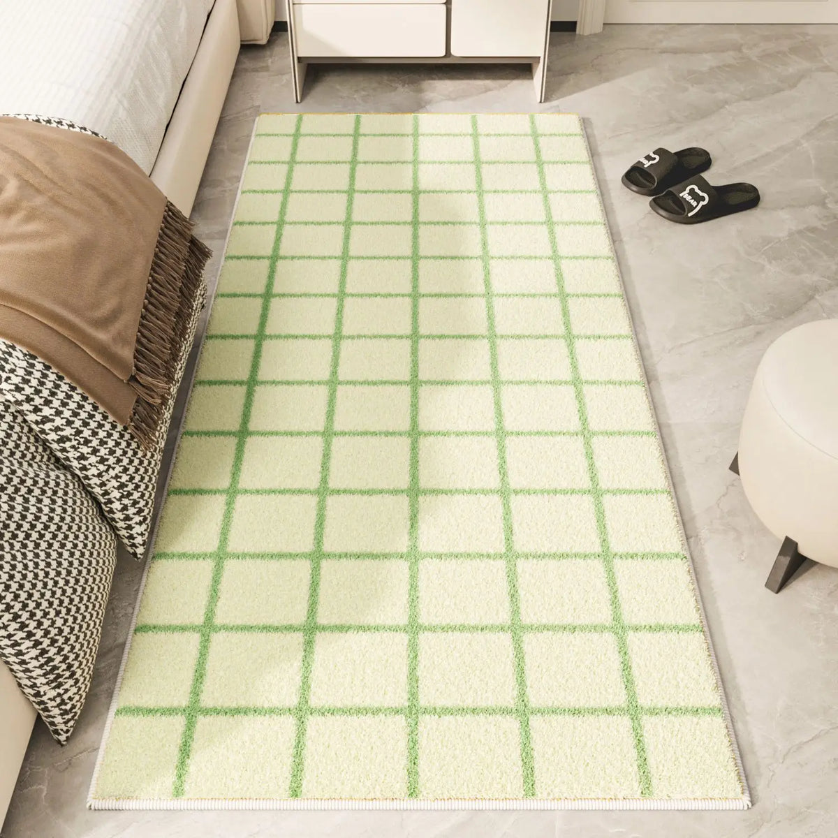 Dopamine Striped Soft Area Rug – Bedroom & Living Room Decoration
