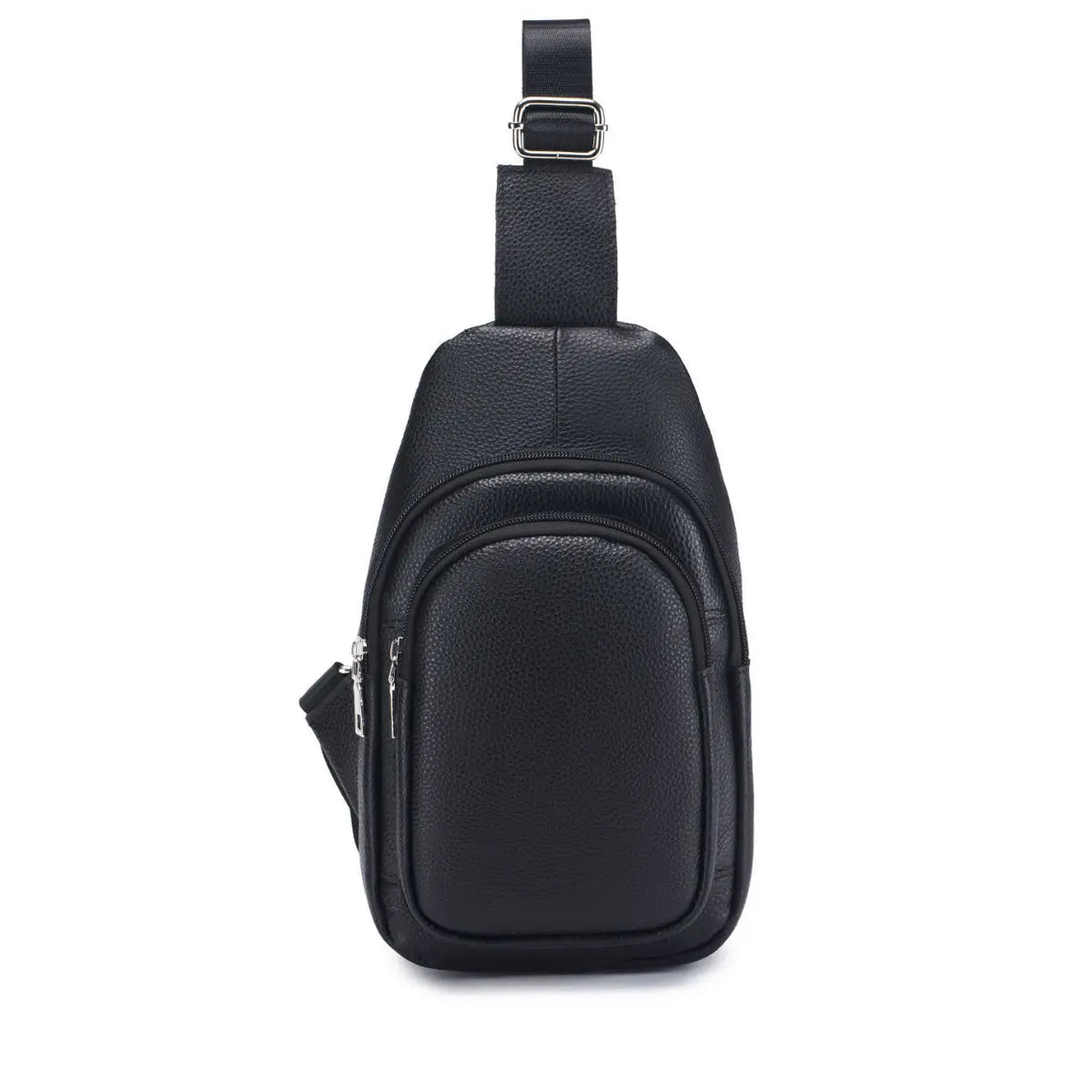 Genuine Leather Men's Chest Sling Bag – Crossbody Shoulder Pack