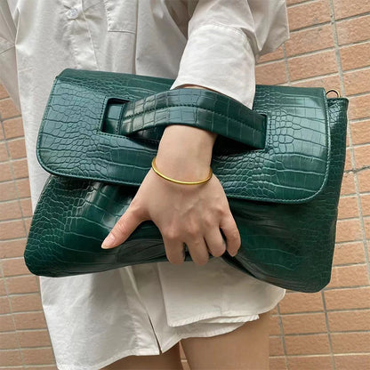 Fashion New Storage Bag Document Bagluxury Crocodile Pattern