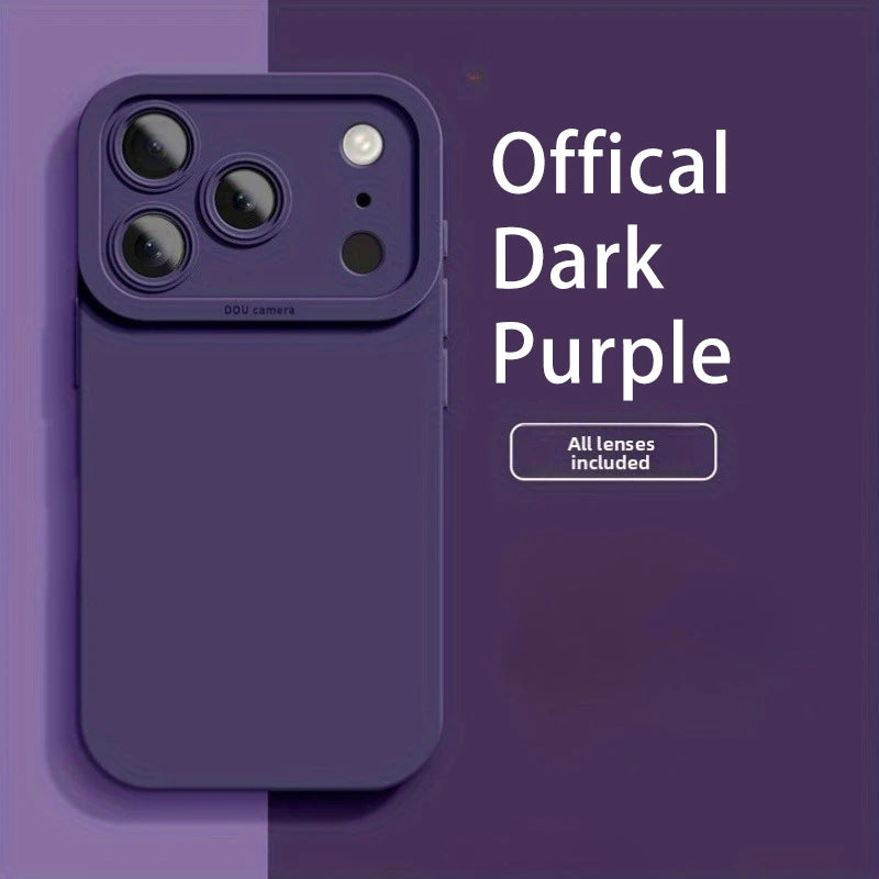 Liquid Silicone iPhone Case with Camera Lens Protection