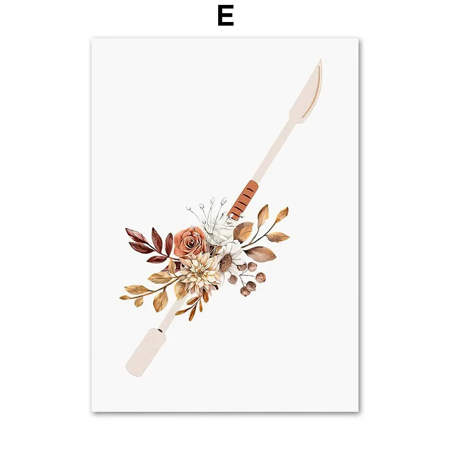Beauty Salon Wall Art Print – Nordic Boho Nail Salon Poster