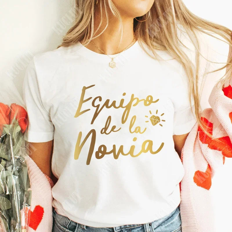 Bachelorette Party T-Shirt – Bride Squad Hen Party Tee