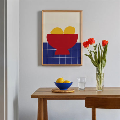 Kitchen Wall Art Poster – Bon Appétit Minimalist Typography Print
