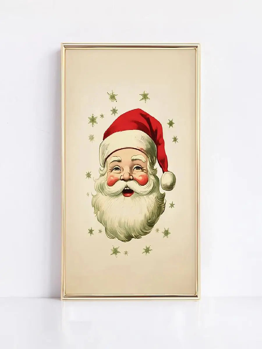Vintage Christmas Ornaments Wall Art Print – Festive Holiday Decor
