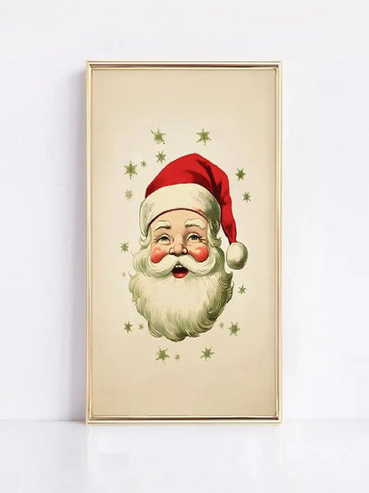 Vintage Christmas Ornaments Wall Art Print – Festive Holiday Decor