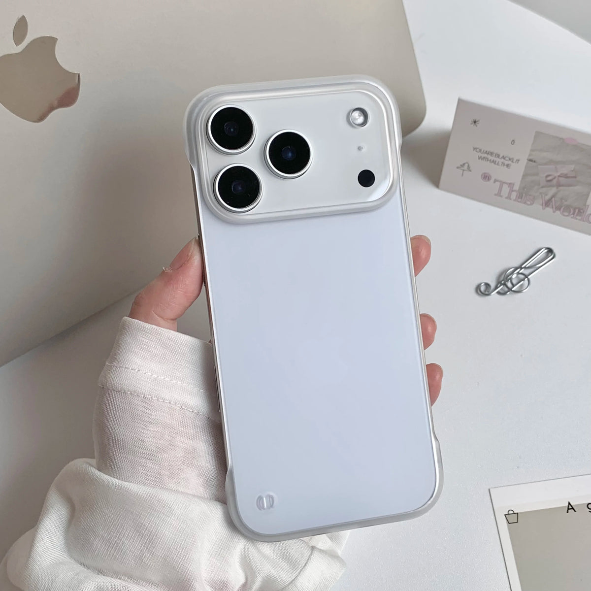 Ultra-Thin Frameless iPhone Case – Slim Hard Matte Cover