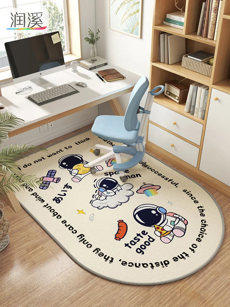 Kids Study Area Rug – Ocean Cartoon Chair Floor Mat