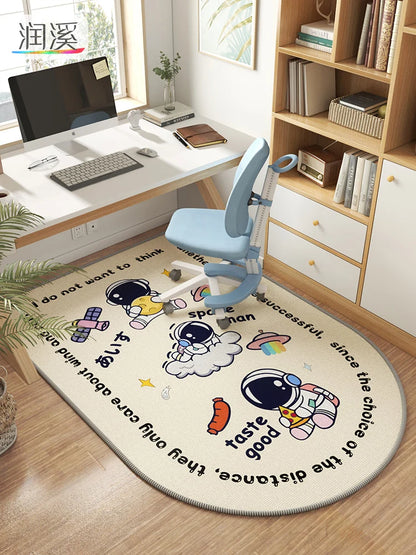 Kids Study Area Rug – Ocean Cartoon Chair Floor Mat