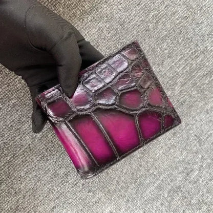Men's Genuine Crocodile Leather Long Wallet | Luxury Card Organizer