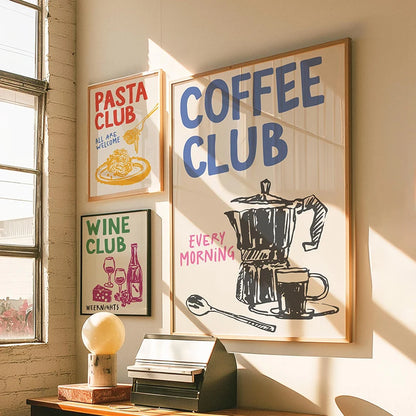 Minimalist Kitchen Wall Art Poster – Food Print for Home Decor