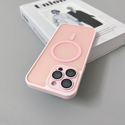 MagSafe iPhone Case Matte Translucent Armor Shockproof Cover