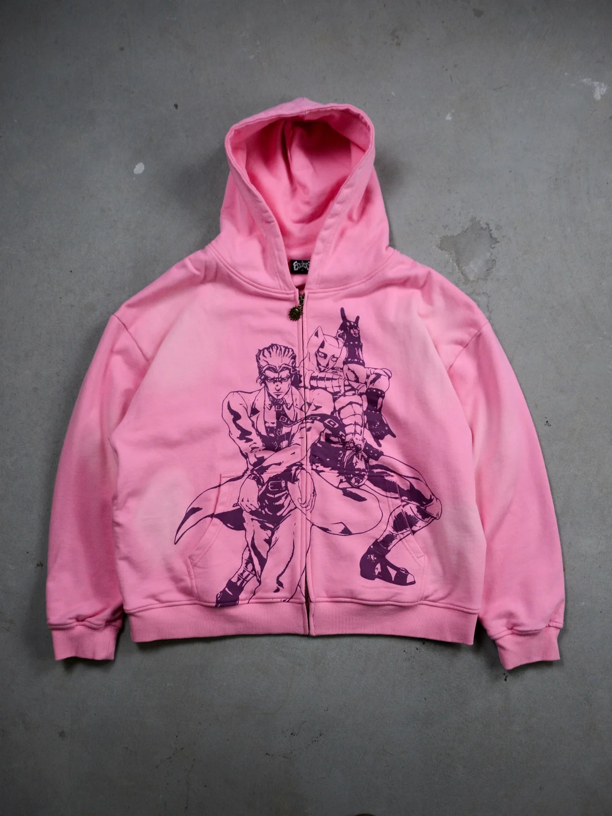 JoJo's Bizarre Adventure Oversized Hoodie – Anime Zip-Up Streetwear