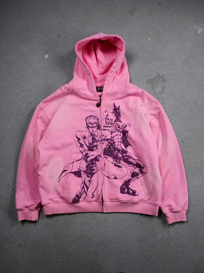 JoJo's Bizarre Adventure Oversized Hoodie – Anime Zip-Up Streetwear