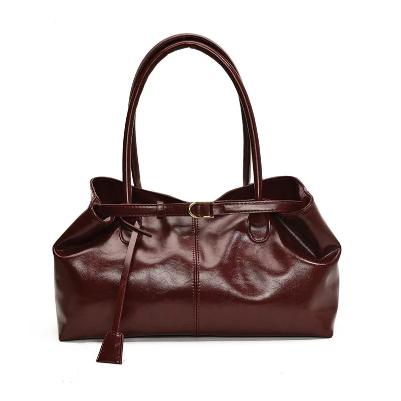 Vintage Handbag for Women Large Capacity New Underarm Commuting Bag