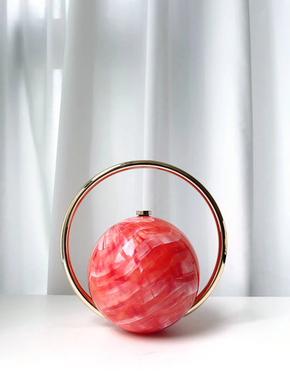 Round Ball Clutch Bag for Women – Luxury Mini Shoulder Purse