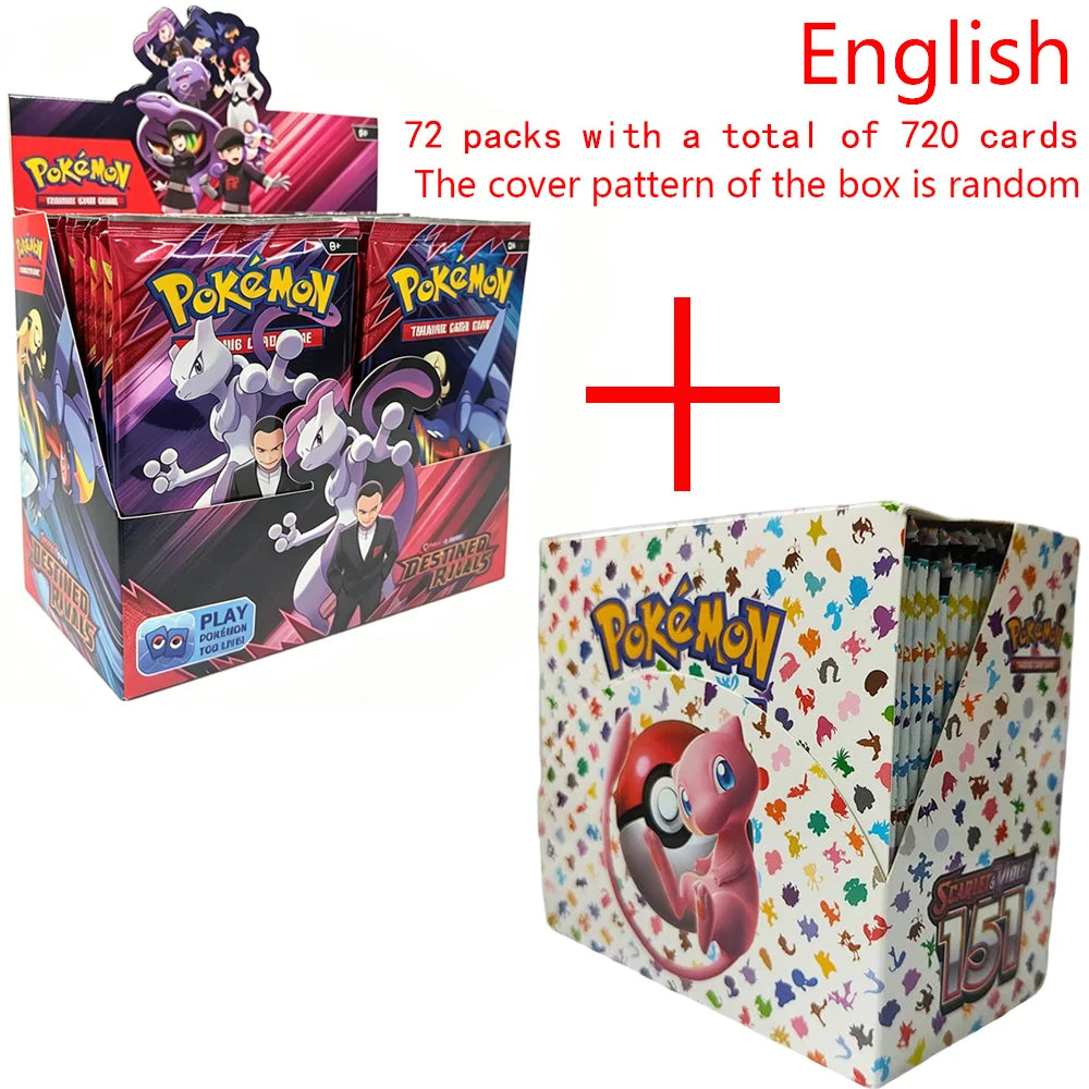 360Pcs Pokemon Card Destined Rivals Prismatic Evolutions Scarlet Violet 151 PALDEAN English Booster Battle Transaction Card