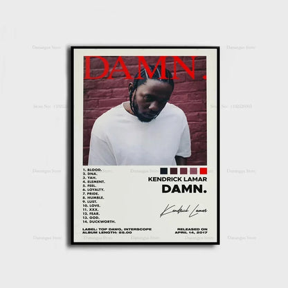 Kendrick Lamar Poster – Good Kid M.A.A.D City Album Wall Art