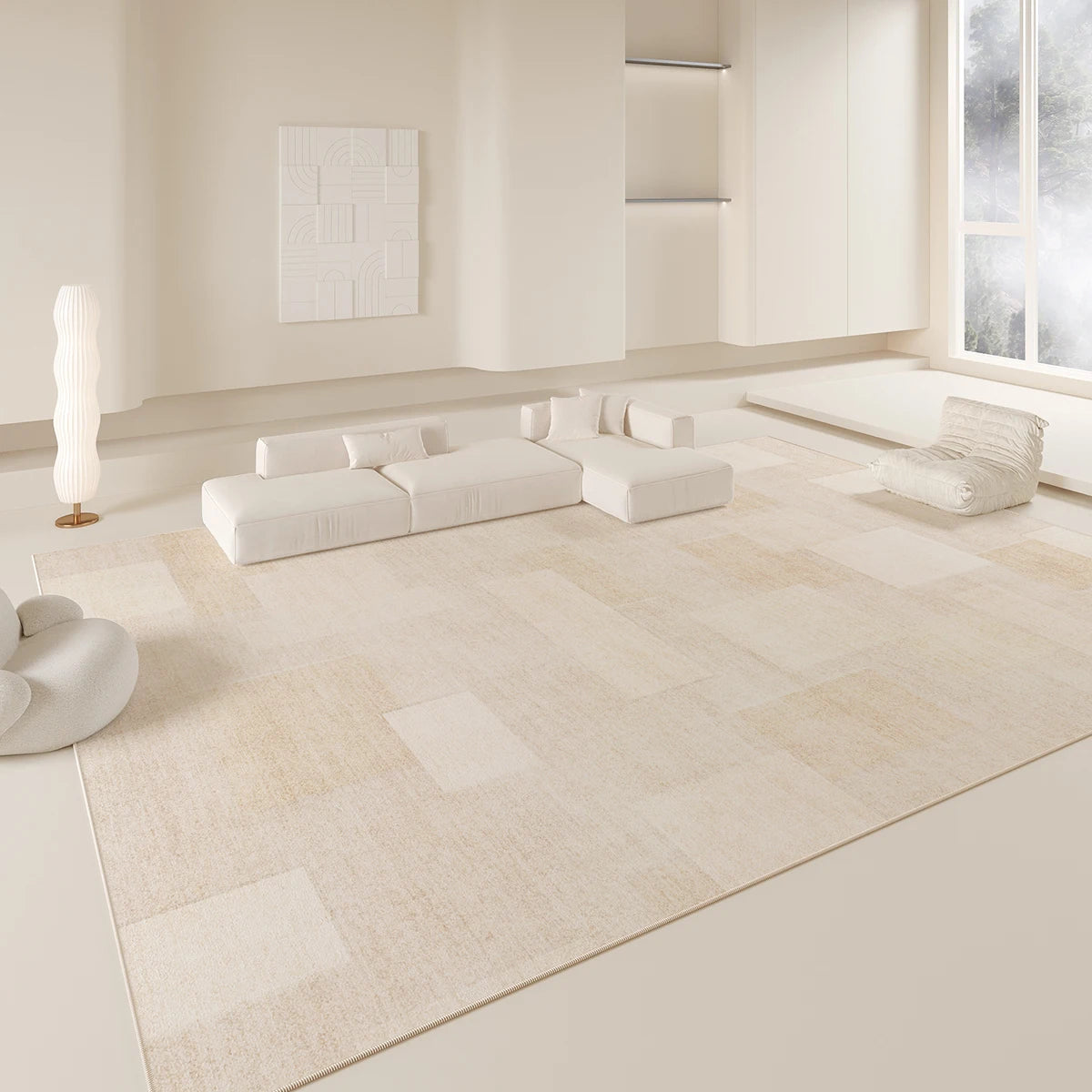 Vikama Modern Minimalist Rug Soft Warm Sound-Absorbing Living Room Sofa Mat Bedside Rug Bedroom Home