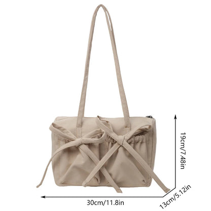 New Korean Bow Nylon Shoulder Bag