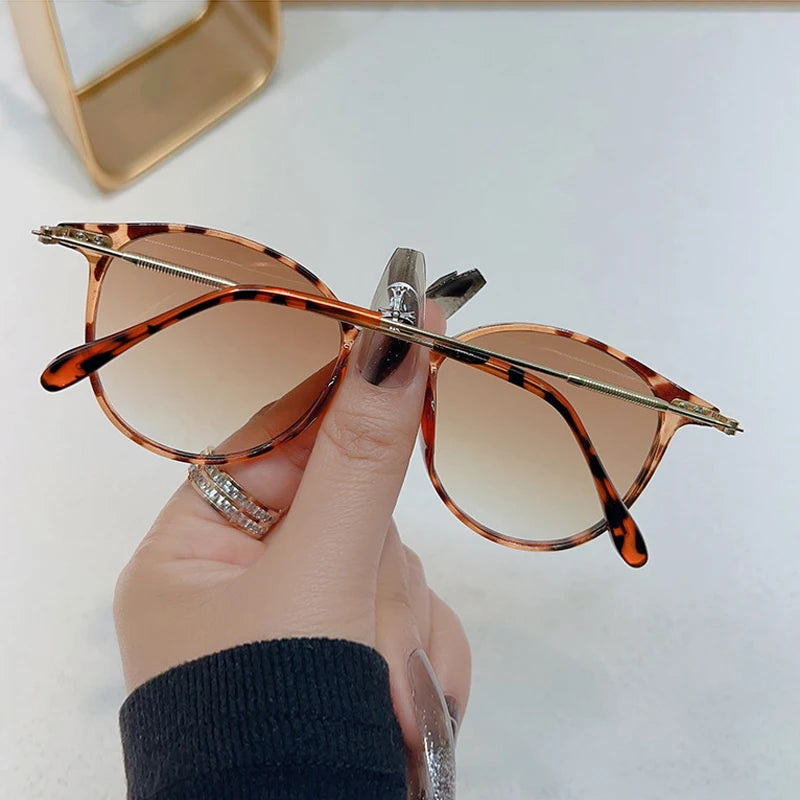 Round Vintage Sunglasses for Women – UV Protection Retro