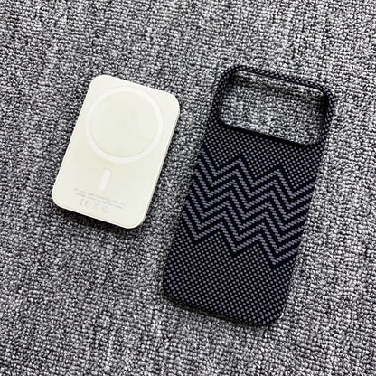 MagSafe Frameless iPhone Case – Woven Pattern Design, iPhone 12–17