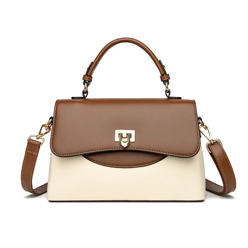 Designer Leather Handbag for Women – Multilayer Crossbody Shoulder Bag