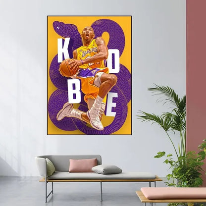Kobe Bryant Black Mamba Poster – Basketball Wall Art