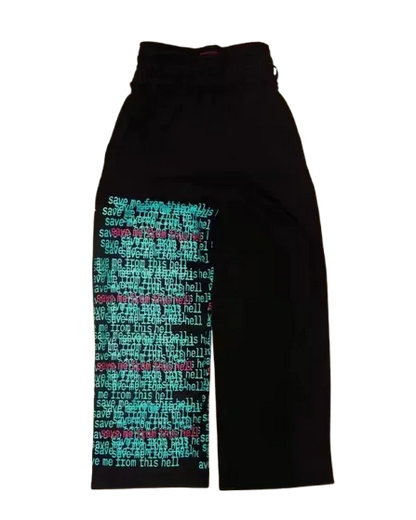 Y2K Baggy Wide Leg Sweatpants Men Women Streetwear Hip Hop Track Pants