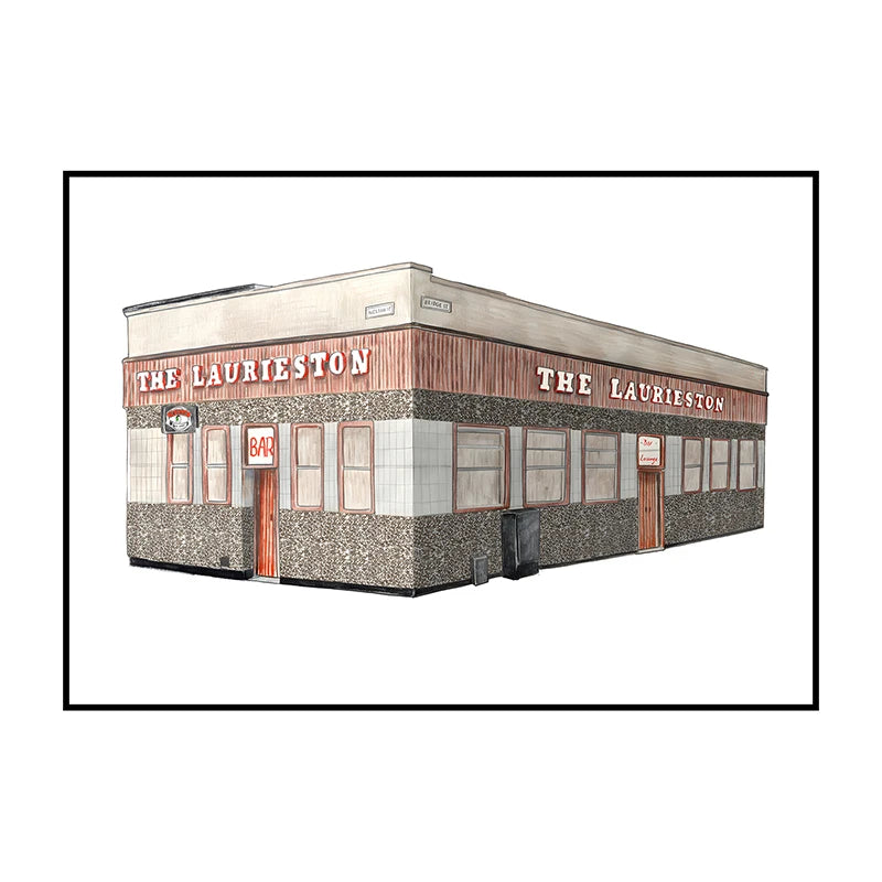 Glasgow Bookshops Wall Art Poster – Watercolor Illustrated Print