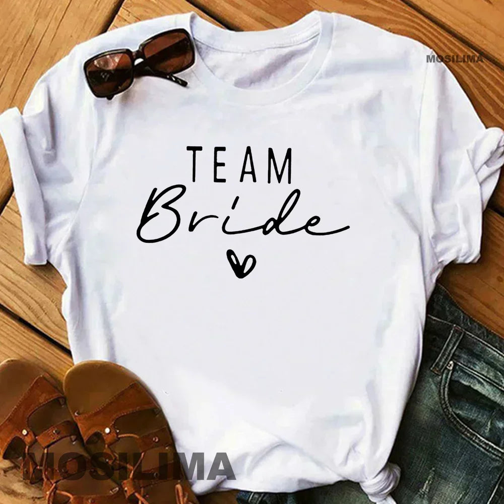Bride & Bridesmaid Bachelorette Party T-Shirt for Women