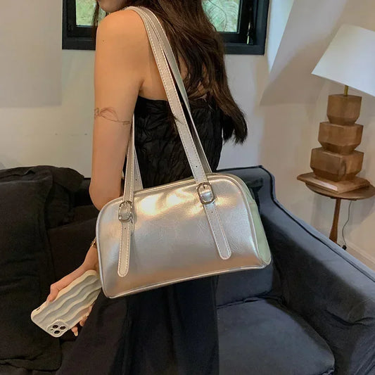 Green Commuter Luxury Designer Handbags Pure Color Causal Bag