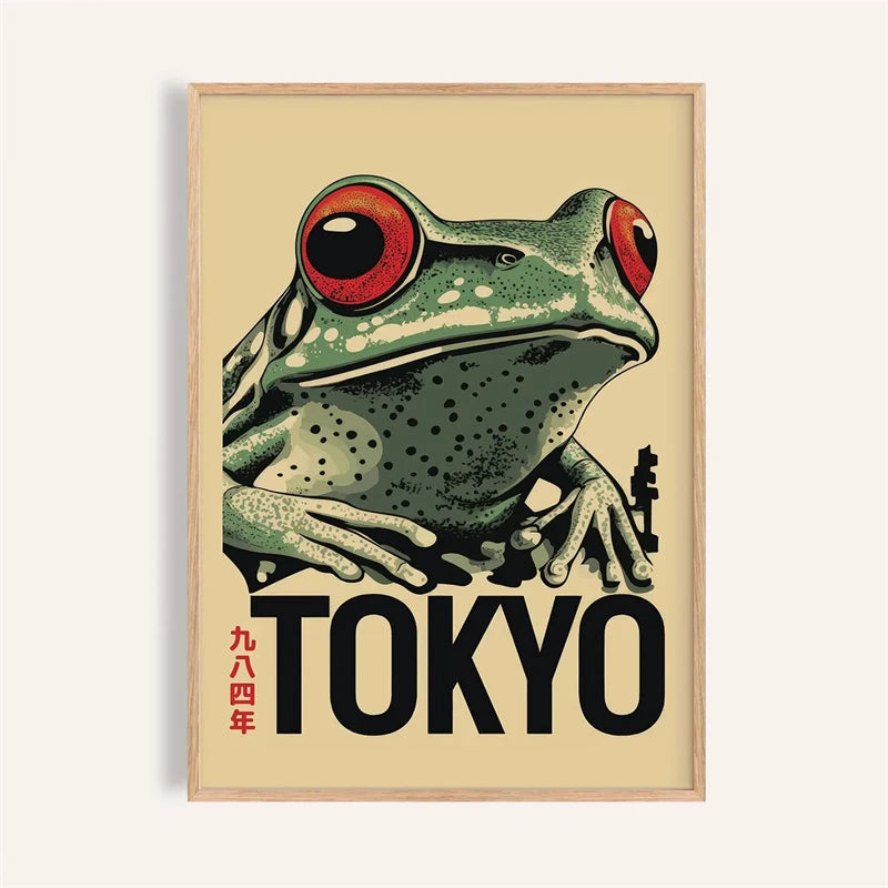Japanese Ukiyo-E Vintage Poster Print – Retro Wall Art