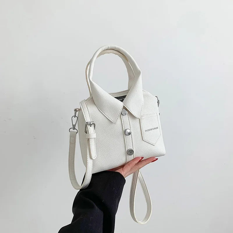 PU Square Compact Shoulder and Crossbody Bags