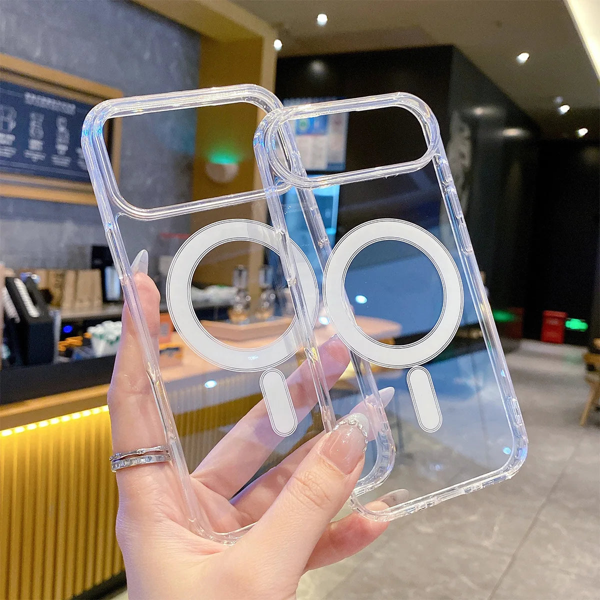 Clear MagSafe iPhone Case – Shockproof Transparent Cover
