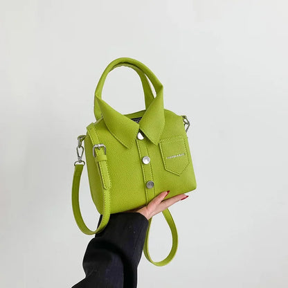 PU Square Compact Shoulder and Crossbody Bags