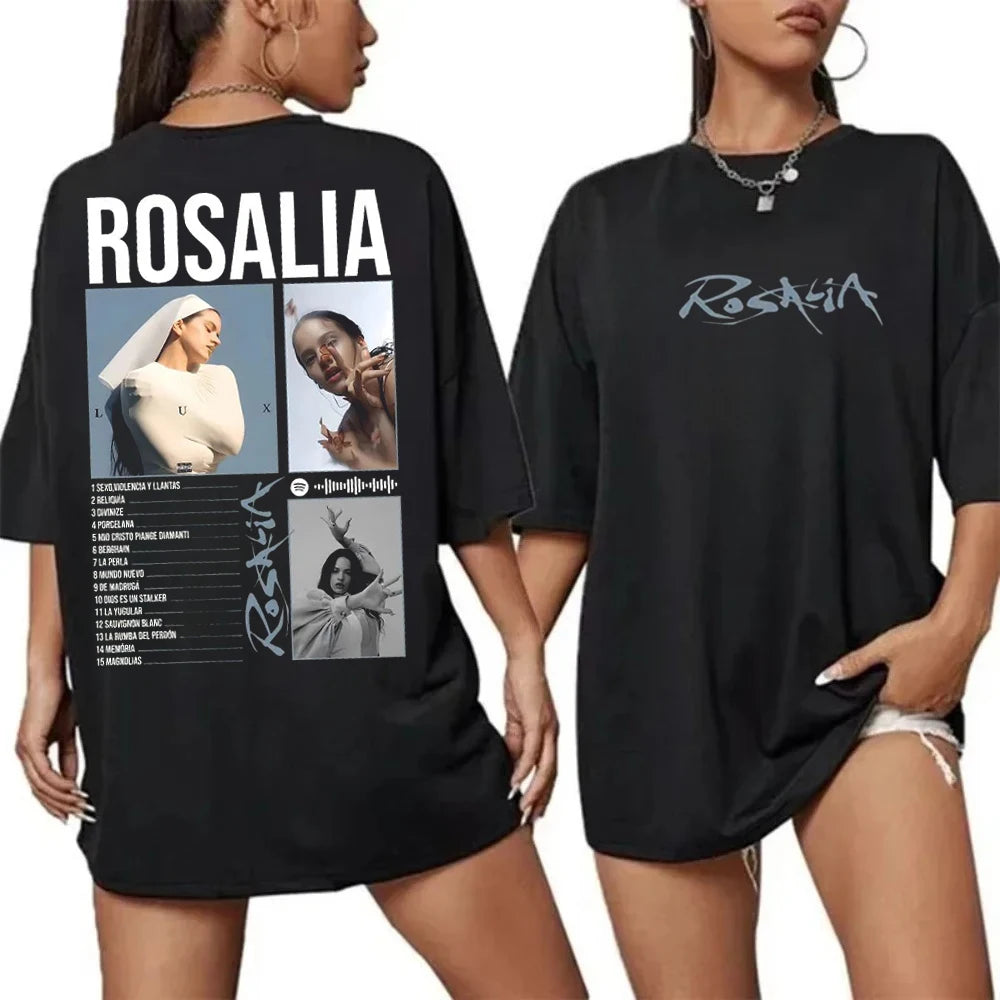 Rosalia Lux Tour Vintage Graphic T-Shirt – Retro Fan Tee